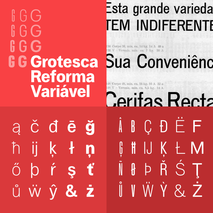 Grotesca Reforma Variável / Eisenbahn Grotesk