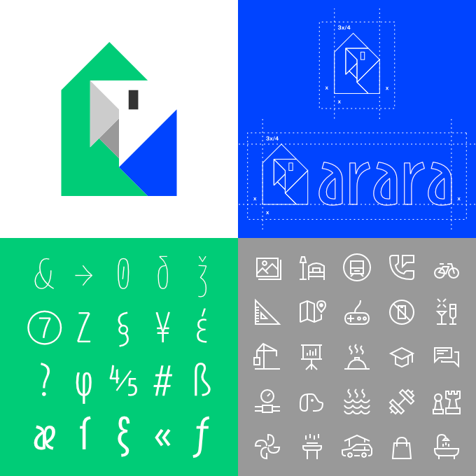 Arara logo and typeface