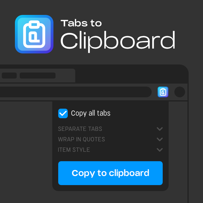 Tabs to Clipboard